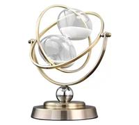 ROHCGHC l'horloge, Sablier Vintage en métal Rotatif à 360°, Grand sablier Couleur Laiton, 15, 30, 60 Minutes, Jouet éducatif, créatif, Bureau, Maison(Horizontal White Sand,15 Minutes)
