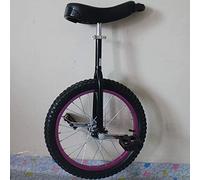 ROHCGHC Monocycle, Monocycle à Roues de 16/18/20 Pouces, monocycle antidérapantes, vélos for Adultes, Hauteur réglable, Montagne for, en butyle antidérapant(Black,18inch)