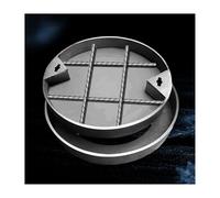ROHCGHC Plaque de Regard encastrée, Couvercle de Fosse septique avec Base, Porteur Stable(30 * 30 * 5cm/11.8 * 11.8 * 1.96in)