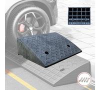 ROHCGHC Rampes d'accès, Rampe de Bordure d'allée - en Caoutchouc Robuste for Chariots élévateurs, Rampe Pont Trottoir avec Couvercle Cordon Canal, Moto et Plus Encore(A 50x38x16cm)