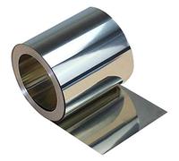 ROHCGHC Rouleaux de Feuille métallique, Feuille Mince de Feuille d'acier Inoxydable Qui Peut être Facilement soudée ou formée(0.12mmx100mmx2m)