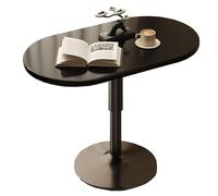 ROHCGHC Table d'appoint, Tables de Bureau rotatives à 360° Qui Glissent Dessous(/Black B Slate Desktop)