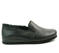 Rohde 6420 Viborg Chaussons en cuir d'agneau pour homme, Noir, 42 EU