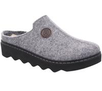 Rohde Foggia-D - Femme - Sabots - Chaussons - Sans fermeture - Feutre - Non doublé - Régulateur de température, Gris (80), 40 EU