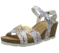 Rohde Femme Massa Sandales Bride Cheville, Multicolore (Weiss/Bunt 08), 39 EU Large