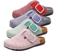 Rohde Femme Pantoufle en feutre souple Boucle Rodigo-D 6191, Taille:38 EU, Couleur:Rouge