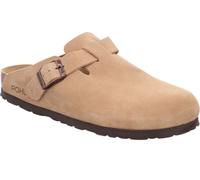 Rohde Femme Sabot Cuir Pantolette robuste classique Boucle Alba 6071, Taille:40 EU, Couleur:Beige