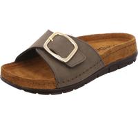 Rohde Femmes Pantolette en cuir avec fermeture velcro et semelle à mémoire de forme Rodigo-D 5875, Taille:37 EU, Couleur:Vert