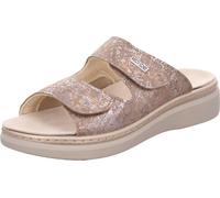 Rohde Mule femme cuir velcro motif semelle amovible Abano 5224, Taille:38 EU, Couleur:Marron