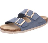 Rohde Mule femme en daim avec boucles réglables Alba 5590, Taille:37 EU, Couleur:Bleu