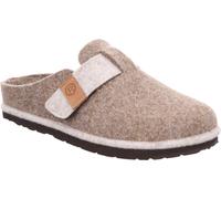 Rohde Pantoufles Femmes Chaussons en feutre avec fermeture velcro et semelle intérieure amovible D.Meran 6812, Taille:42 EU, Couleur:Beige