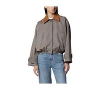 Róhe - Blouson Jacket with Suede Collar - Femme - Vestes - Brun - Taille: 38 FR