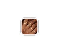 Roheafer 9 Pièces Bague Femme Réglables Empilable Ouvert Bagues | Plaqués Or 14K Ensemble Bague, Fiançailles de Pouce, Zircone Cubique Empilables Knuckle Bagues, Fiançailles Bijoux Femme