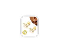 Roheafer Boucles d'Oreilles Argent 925 à Dos Plat Pour Filles Femmes(G-Rain