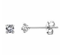 Roheafer Boucles D'oreilles en Argent Sterling 925 avec Zircons Cubiques pour Femme Homme, Boucles D'oreilles en Forme D'arc-en-ciel Aurora 2mm Boucles D'oreilles en Plaqué Or, Platine Ou Or Rose