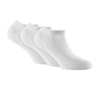 Rohner Basic 3 Pack Sneaker Chaussettes, Baskets Invisibles, Unisexe, Gr. 35-46: Colour: White | Size: 5.5-8 UK
