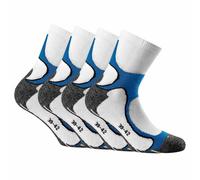 Rohner Basic Chaussettes de sport bleu / gris / blanc, Taille 35-38