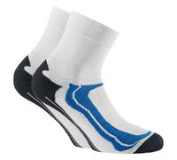 Rohner Basic Chaussettes de sport bleu / noir / blanc, Taille 35-38