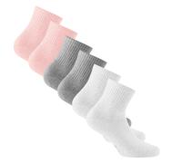 Rohner Basic Chaussettes gris / rose / blanc, Taille 35-38