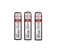 Rohring Lot de 2 recharges haute polymère pour crayons mécaniques fins 0,50 mm