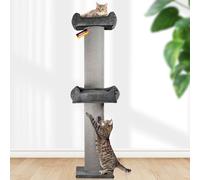 Rohrschneider Frieda Arbre à chat XXL - Griffoir XXL | Tapis griffoir stable remplaçable | Colonne extra large | Housse en velours lavable | Arbre à chat pour grands, moyens et petits chats | Velours