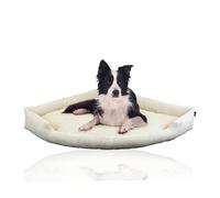 Rohrschneider Lit d'angle XXL pour grands chiens, couverture douce pour un coin en velours côtelé, grand lit pour grands chiens ou 2 chiens, coussin pour chien en grandes tailles (3, 110 x 160 cm)