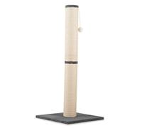 Rohrschneider RS 22387 Arbre à chat XL avec troncs en sisal, boule de jeu, housse en velours côtelé, 45 x 45 x 107 cm, pour chat (gris foncé)