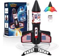 ROHSCE Lanceur de fusée électrique pour Enfants, Jouet Volant en Plein air, Cadeau d'anniversaire pour garçons et Filles de 8 à 12 Ans avec atterrissage Automatique sans Danger pour Les Parachutes