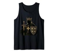 Roi Chevalier Français Blason Fleur de Lys Médiéval Débardeur