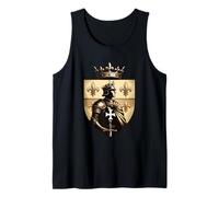 Roi Chevalier Français Blason Fleur de Lys Médiéval Débardeur