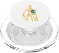 Roi Chevalier Français Blason Fleur de Lys Médiéval PopSockets PopGrip pour MagSafe