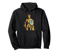 Roi Chevalier Français Blason Fleur de Lys Médiéval Sweat à Capuche