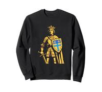 Roi Chevalier Français Blason Fleur de Lys Médiéval Sweatshirt