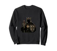 Roi Chevalier Français Blason Fleur de Lys Médiéval Sweatshirt