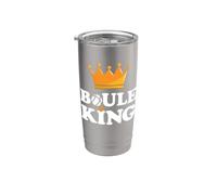 Roi de la Boule avec couronne Tenue pour les joueurs de Gobelet isotherme en acier inoxydable double paroi