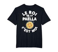 Roi de la Paëlla | Plat Espagnol | Spécialité Culinaire T-Shirt, Homme Grandes Tailles, Noir, 2X Tall