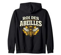 Roi des Abeilles Apiculteur Cadeau Apiculture Miel Sweat à Capuche
