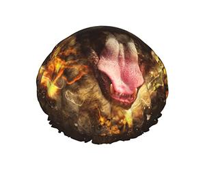 Roi des bêtes Réutilisable Imperméable Lavable Réglable Convient aux femmes Toutes les longueurs de cheveux Bonnet de douche