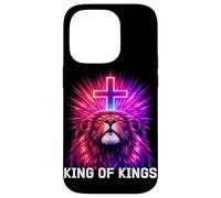 Roi des Rois Lion de Juda Christian Yeshua Religious Faith Coque pour iPhone 14 Pro