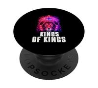 Roi des Rois Lion de Juda Christian Yeshua Religious Faith PopSockets PopGrip Adhésif