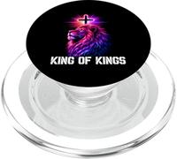 Roi des Rois Lion de Juda Christian Yeshua Religious Faith PopSockets PopGrip pour MagSafe
