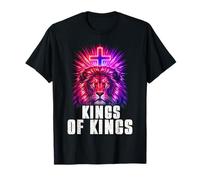 Roi des Rois Lion de Juda Christian Yeshua Religious Faith T-Shirt