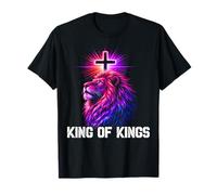 Roi des Rois Lion de Juda Christian Yeshua Religious Faith T-Shirt