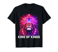 Roi des Rois Lion de Juda Christian Yeshua Religious Faith T-Shirt