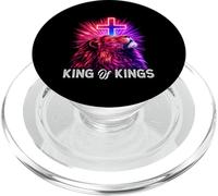 Roi des Rois Lion de Juda Verset de la Bible chrétienne Jésus Dieu PopSockets PopGrip pour MagSafe