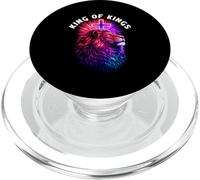 Roi des Rois Lion de Juda Verset de la Bible chrétienne Jésus Dieu PopSockets PopGrip pour MagSafe