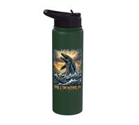 Roi du Crétacé Prédateur Préhistorique Mosasaurus Stainless Steel Insulated Water Bottle