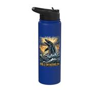 Roi du Crétacé Prédateur Préhistorique Mosasaurus Stainless Steel Insulated Water Bottle