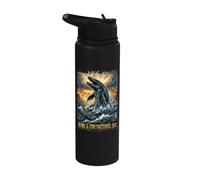 Roi du Crétacé Prédateur Préhistorique Mosasaurus Stainless Steel Insulated Water Bottle