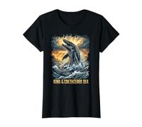 Roi du Crétacé Prédateur Préhistorique Mosasaurus T-Shirt Graphique avec Valeur